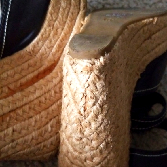 Brown platform wedge sandals - Picture 8 of 8